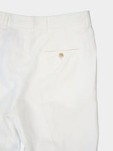 Frescobol Carioca Ivory Affonso Linen Trousers