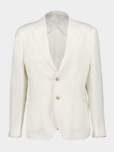 Frescobol Carioca Ivory Paulo Linen Blazer