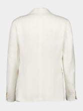 Frescobol Carioca Ivory Paulo Linen Blazer