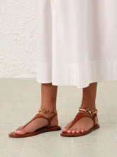 Zimmermann Pecan Wild Leather Sandal