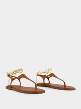 Zimmermann Pecan Wild Leather Sandal