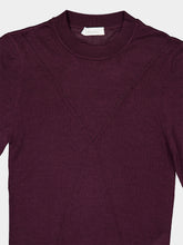 Rabanne Purple Magenta Wool and Silk Knit Sweater