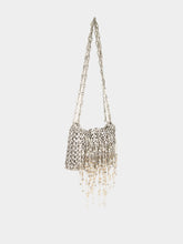 Rabanne Silver Nano 1969 Pearl Fringe Bag