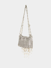 Rabanne Silver Nano 1969 Pearl Fringe Bag