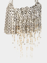 Rabanne Silver Nano 1969 Pearl Fringe Bag