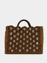 Rabanne Brown Raffia 1969 Tote Bag