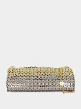 Rabanne 1969 Skyline Two-Tone Metal Clutch Bag