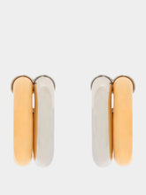 Rabanne Peach XL Link Two-Tone Earrings