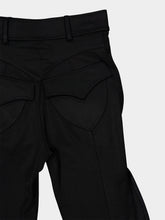 Rabanne Black Draped Capri Trousers