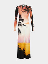 Rabanne Storm Print Maxi Dress
