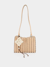 Rabanne Peach Reversible Leather Shoulder Bag