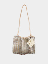 Rabanne Peach Reversible Leather Shoulder Bag