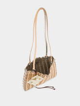 Rabanne Peach Reversible Leather Shoulder Bag