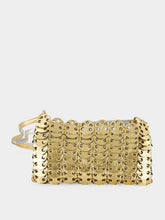 Rabanne 1969 Flip Gold and Silver Leather Crossbody Bag