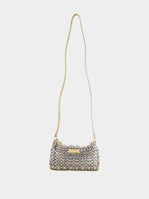 Rabanne 1969 Flip Gold and Silver Leather Crossbody Bag