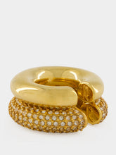 Rabanne Gold and Crystal Nano Ear Cuff Set