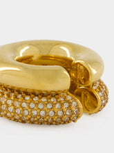 Rabanne Gold and Crystal Nano Ear Cuff Set