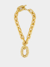 Rabanne Gold XL Link Necklace with Rhinestones