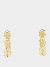 Rabanne Gold XL Link Earrings with Rhinestones