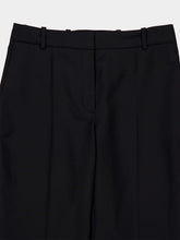Nina Ricci Black Flared Wool Gabardine Trousers