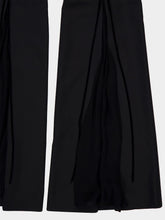 Nina Ricci Black Flared Wool Gabardine Trousers