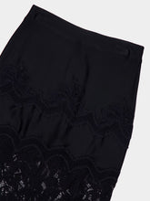 Rabanne Black Lace Midi Skirt
