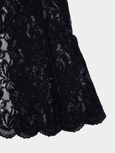 Rabanne Black Lace Midi Skirt