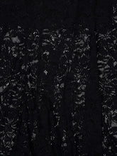 Rabanne Black High-Neck Lace Maxi Dress