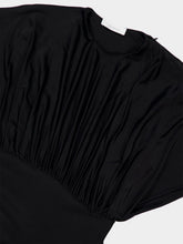 Rabanne Black Satin Jersey Maxi Dress
