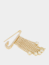 Rabanne Gold Rhinestone Pin Charm