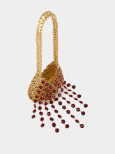 Rabanne Gold 1969 Nano Bag with Ruby Strass