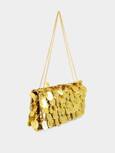 Rabanne Gold Sparkle Sequin Baguette Bag