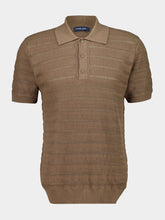Frescobol Carioca Khaki Vidal Cotton Jacquard Polo