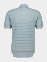 Frescobol Carioca Coastal Blue Vidal Cotton Jacquard Polo