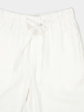 Frescobol Carioca White Luan Cotton-Linen Trousers