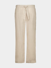 Frescobol Carioca Sand Luan Cotton-Linen Trousers