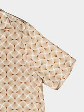 Frescobol Carioca Brown Roberto Silk Printed Shirt