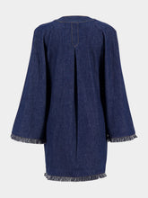 Zimmermann Rhiannon Fringed Denim Mini Dress