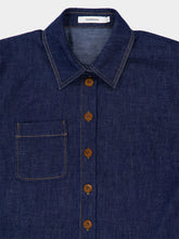 Zimmermann Atlantic Blue Rhiannon Fringe Cropped Shirt