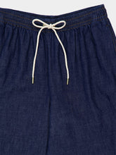 Zimmermann Atlantic Blue Wide Leg Trousers with Rhiannon Fringe