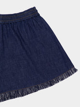 Zimmermann Atlantic Blue Mini Shorts with Rhiannon Fringe