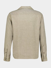 Frescobol Carioca Olive Safra Cotton-Linen Long-Sleeved Shirt