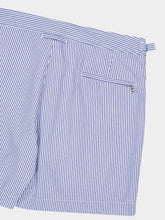 Orlebar Brown Nova Blue Seersucker Bulldog Swim Shorts