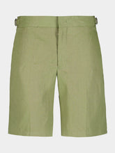Orlebar Brown Herbal Green Norwich Italian Linen Shorts