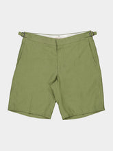 Orlebar Brown Herbal Green Norwich Italian Linen Shorts