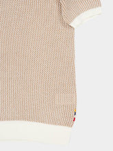 Orlebar Brown Biscuit Horton Chevron Crochet Polo