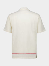 Orlebar Brown White Sand Maitan Embroidered Shirt