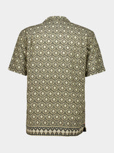 Orlebar Brown Bayleaf Green Passetto Print Shirt