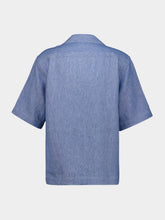 Orlebar Brown Bergamo Blue Vincent Linen Shirt