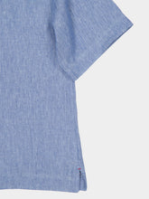 Orlebar Brown Bergamo Blue Vincent Linen Shirt